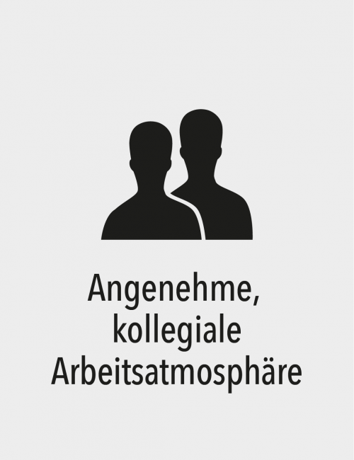 Angenehme kollegiale Arbeitsatmosphäre