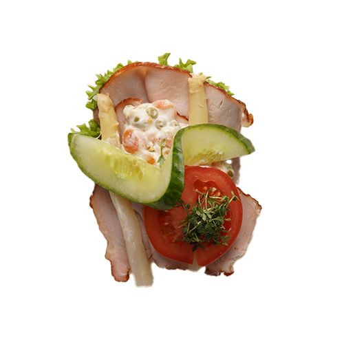 Smörrebröd mit Kasseler