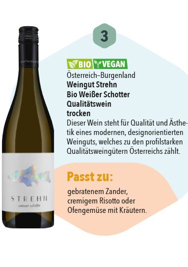 Österreich–Burgenland Weingut Strehn Bio Weißer Schotter  Qualitätswein trocken