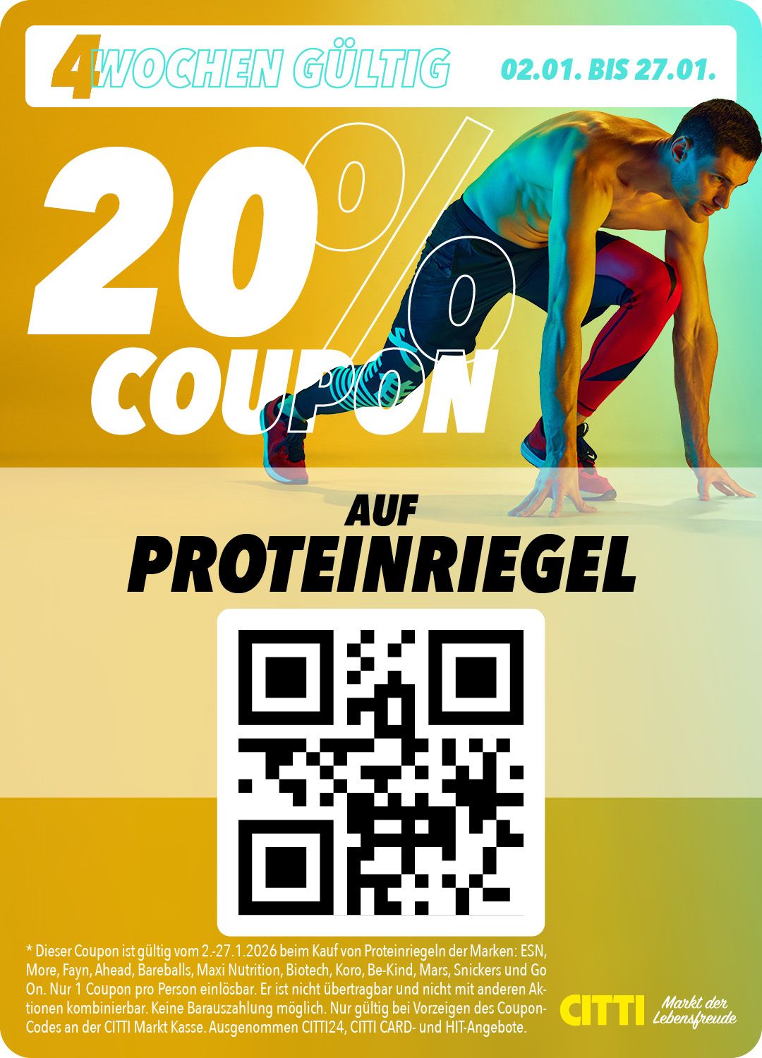 Coupon Proteinriegel