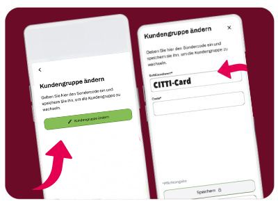 Aktionscode eingeben