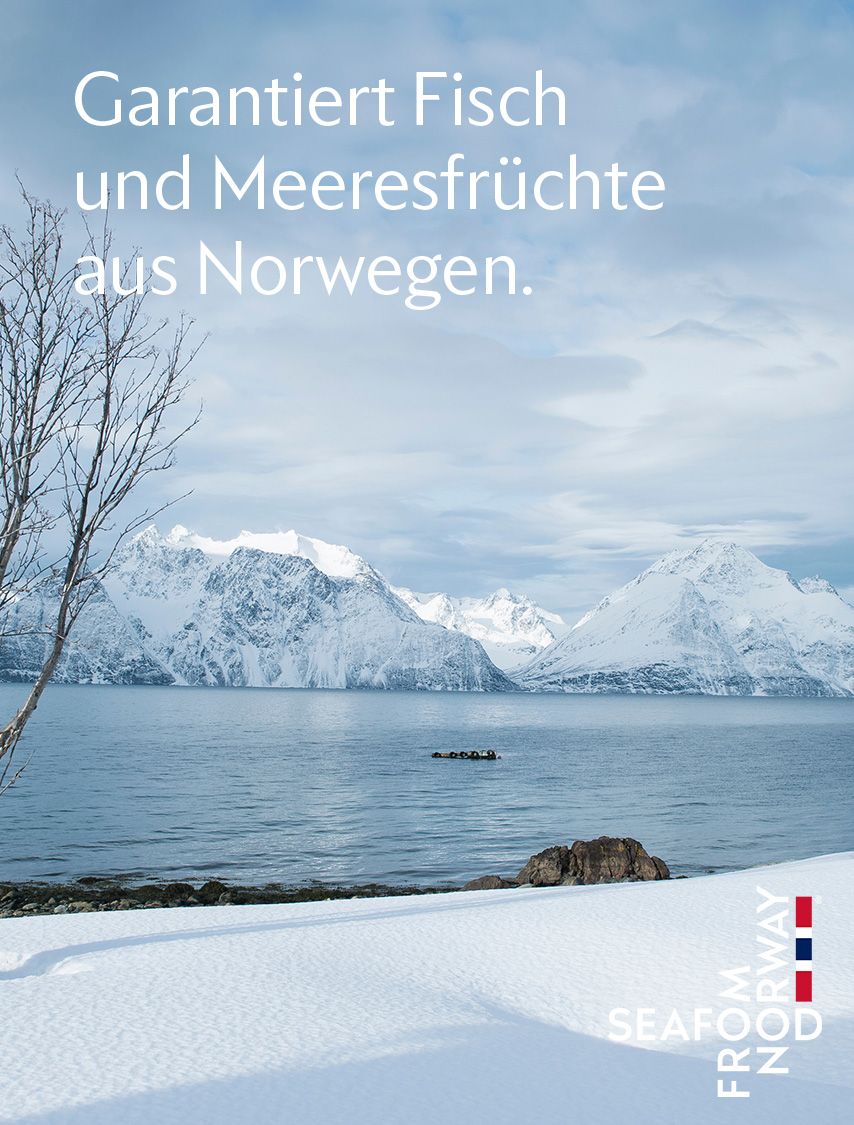 Garantiert Fisch und Meeresfrüchte aus Norwegen.