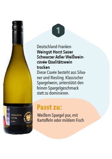 Weingut Horst Sauer Schwarzer Adler Weißweincuvée Qualitätswein trocken