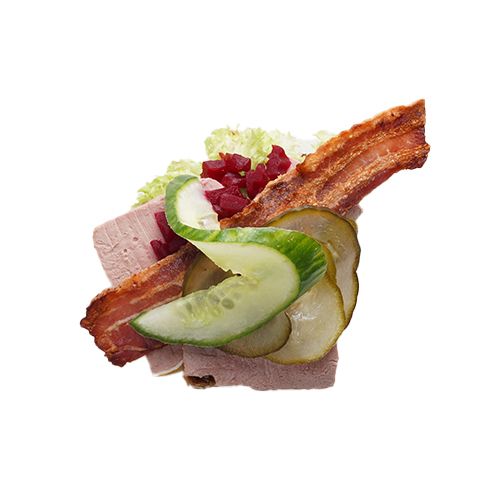 Smörrebröd mit Leberpastete