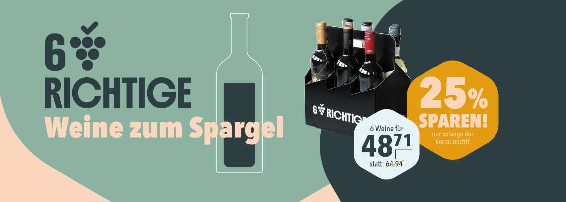 Wein-Aktion Sechs Richtige