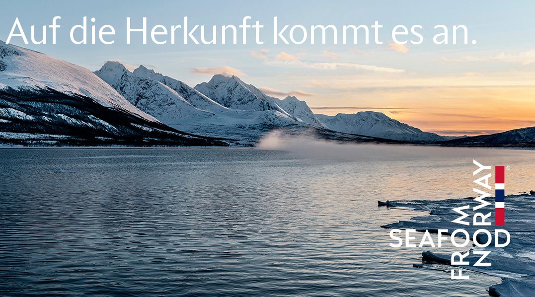 Garantiert Fisch und Meeresfrüchte aus Norwegen.