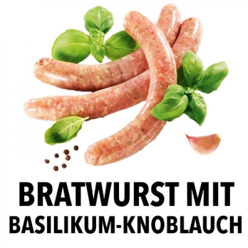 Bratwurst Basilikum Knoblauch