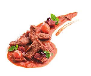 Rindergeschnetzeltes  „Stroganoff“