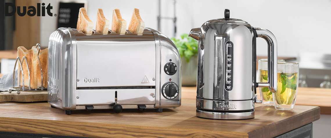 Dualit Toaster und Wasserkocher