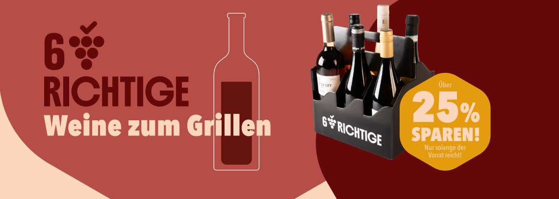 Wein-Aktion Sechs Richtige
