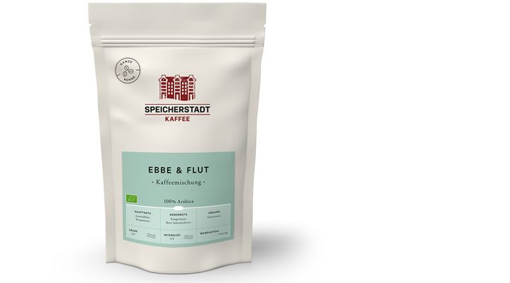 Speicherstadt Bio Kaffee Ebbe & Flut