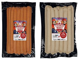 Feuerwehrwurst Bratwurst oder Schinkengriller
